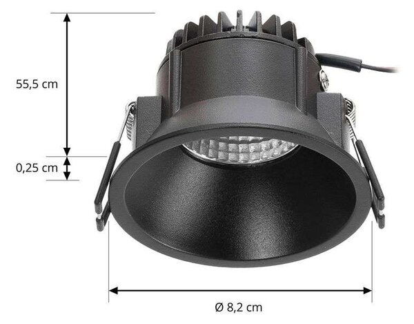 Arcchio - Niria LED Spot incassato 2700K Nero Arcchio