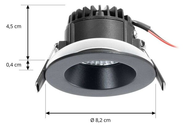 Arcchio - Aryx LED Spot incassato 3000K IP65 Nero Arcchio