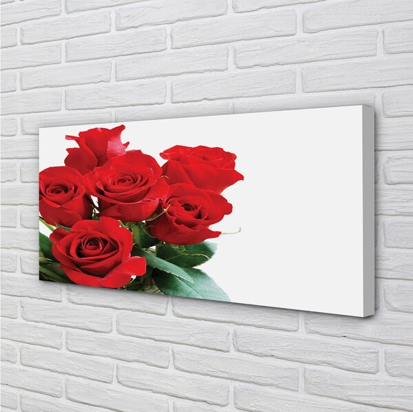 Quadro su tela Bouquet di rose 100x50 cm