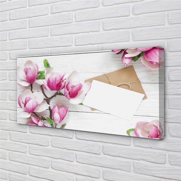 Quadro su tela Schede magnolia 100x50 cm