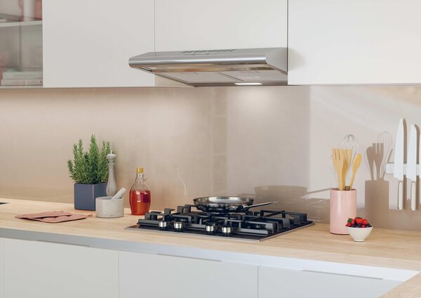 Hoover Piano Cottura a Gas 4 Fuochi 60 cm in Acciaio colore Inox H-HOB 500 - HHG6D5WC5X