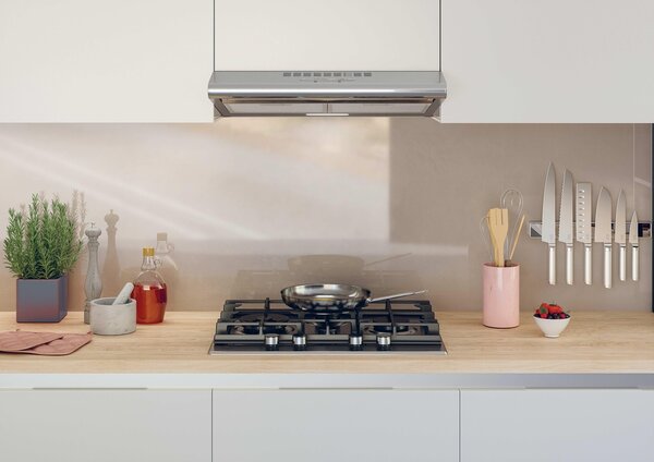 Hoover Piano Cottura a Gas 4 Fuochi 60 cm in Acciaio colore Inox H-HOB 500 - HHG6D5WC5X