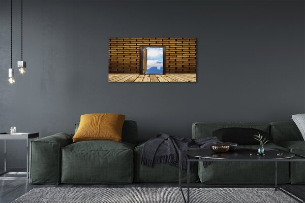 Quadro su tela Porta del cielo 3D 100x50 cm