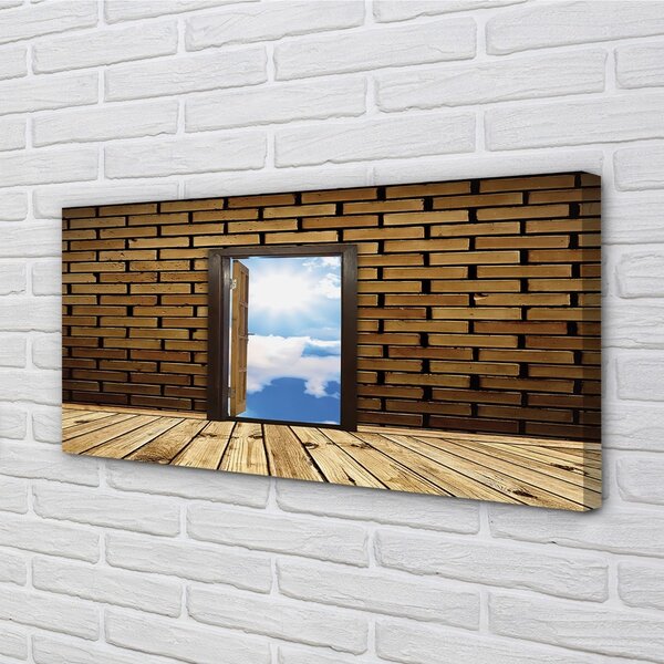 Quadro su tela Porta del cielo 3D 100x50 cm