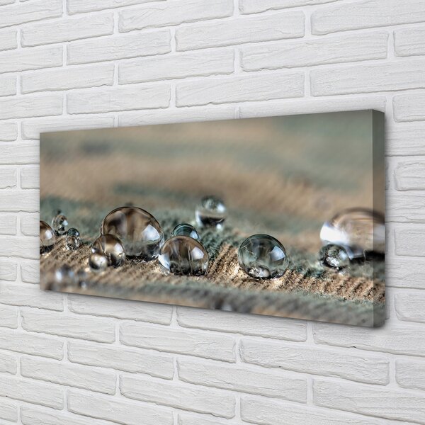 Quadro su tela Macro drops materiale 100x50 cm