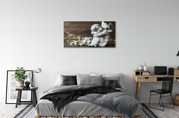 Quadro su tela Fiori d'angelo addormentati 100x50 cm