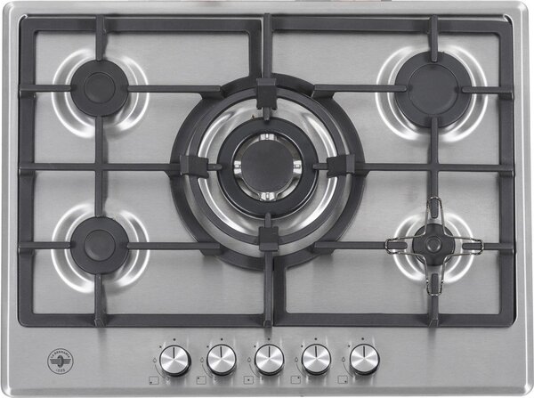 La Germania Piano Cottura a Gas 5 Fuochi 70 cm Materiale Acciaio Inox colore Inox - P705CLAGXV