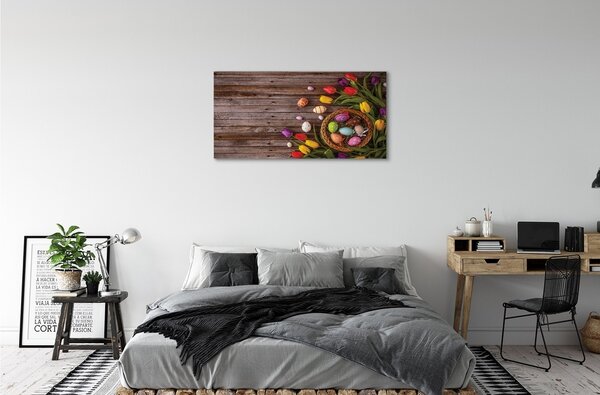 Quadro su tela TULIPS SCHECHE 100x50 cm