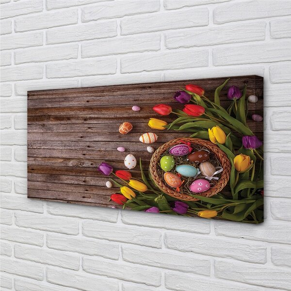 Quadro su tela TULIPS SCHECHE 100x50 cm