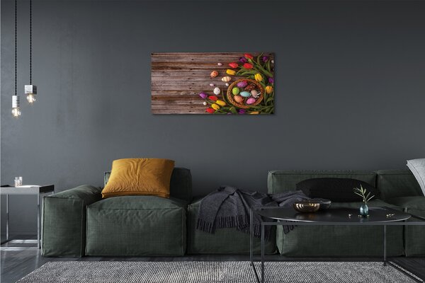 Quadro su tela TULIPS SCHECHE 100x50 cm