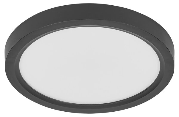 OSRAM Orbis Quickfix 320mm Plafoniera LED, 24W, 3000K bianco caldo, 2500lm, Click-DIM, nero, plastica/metallo