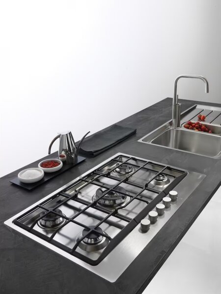 Franke Piano cottura a Gas 5 Fuochi 75 cm da incasso colore Acciaio Inox - FHNE 755 4G TC XS C