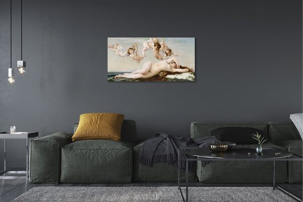 Quadro su tela La nascita di Venere 100x50 cm