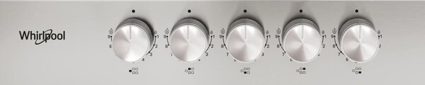 Whirlpool Piano Cottura a Gas 5 Fuochi Larghezza 75 cm colore Inox - KGML 751 IX