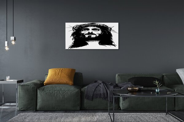 Quadro su tela Illustrazione di Gesù 100x50 cm