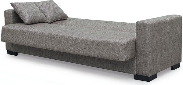 DecHome Divano Letto 3 Posti Moderno con Vano Contenitore in Tessuto Dimensioni 225x88x94 cm colore Cappuccino - New Malpensa