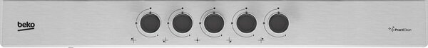 Beko Piano Cottura a gas da Incasso 5 Fuochi (Wok) Larghezza 75 cm colore Inox - HIAW75225S