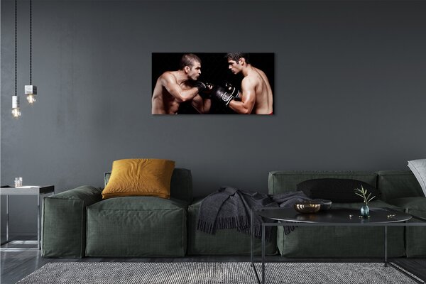 Foto quadro su tela Le persone guanti combattono 100x50 cm