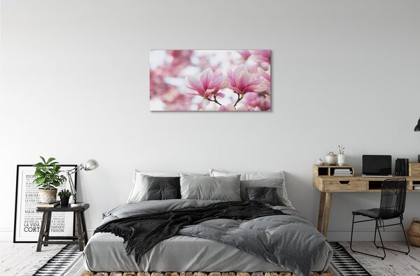 Foto quadro su tela Alberi magnolia 100x50 cm