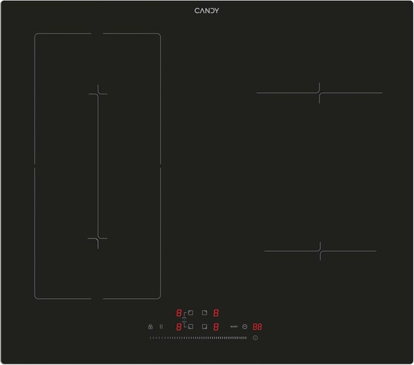 Candy Piano Cottura a Induzione 4 Fuochi 60 cm Vetroceramica colore Nero - CIES64MCA