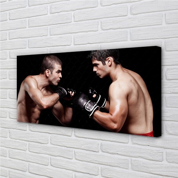 Foto quadro su tela Le persone guanti combattono 100x50 cm