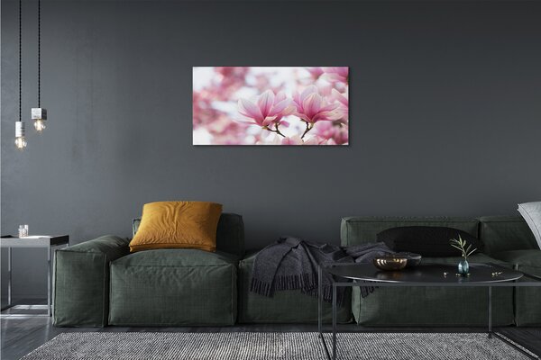 Foto quadro su tela Alberi magnolia 100x50 cm