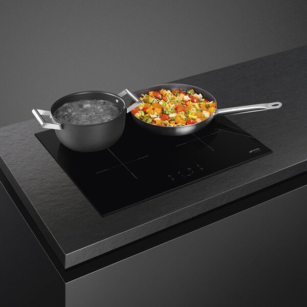 Smeg Piano Cottura a Induzione 4 Fuochi 60 cm colore Nero - SIB2641D
