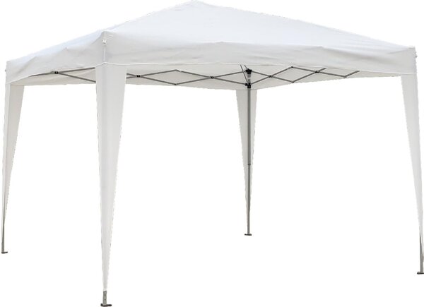 Giardini del Re Gazebo da Giardino 3x3 mt Pieghevole in Acciaio colore Bianco - Rapid