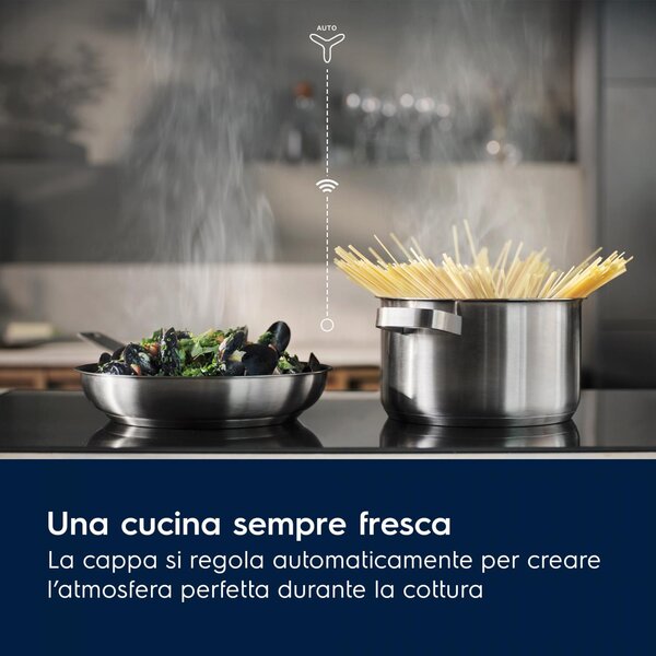 Electrolux Piano Cottura a Induzione 4 Fuochi 80 cm Funzione Senseboil e Bridge materiale Vetroceramica colore Nero - KIS82453I