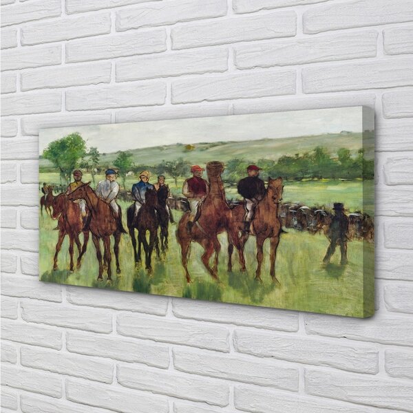 Quadro su tela Cavalli d'arte 100x50 cm