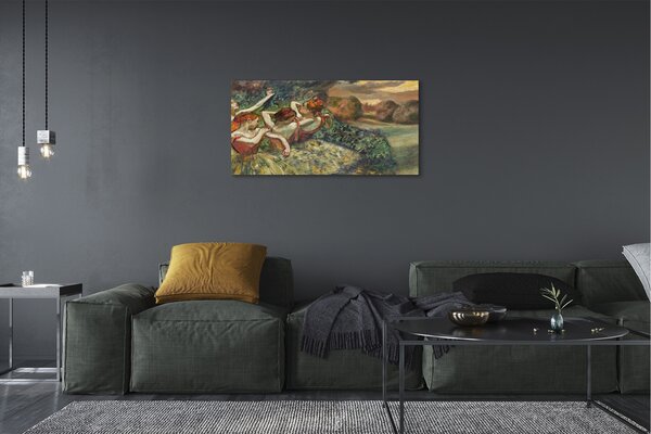 Quadro su tela Dance in the Forest Ballerinas 100x50 cm