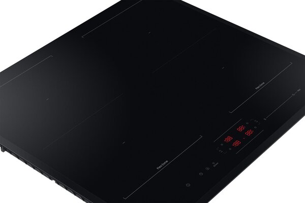 Samsung Piano Cottura a Induzione 4 Fuochi Larghezza 60 cm Piano in Vetroceramica con connessione WI-FI colore Nero - NZ64B5066KK