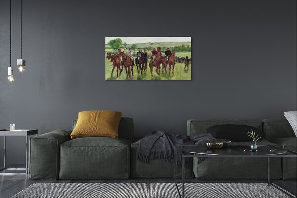 Quadro su tela Cavalli d'arte 100x50 cm