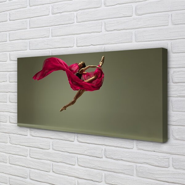 Quadro su tela Materiale rosa della donna 100x50 cm