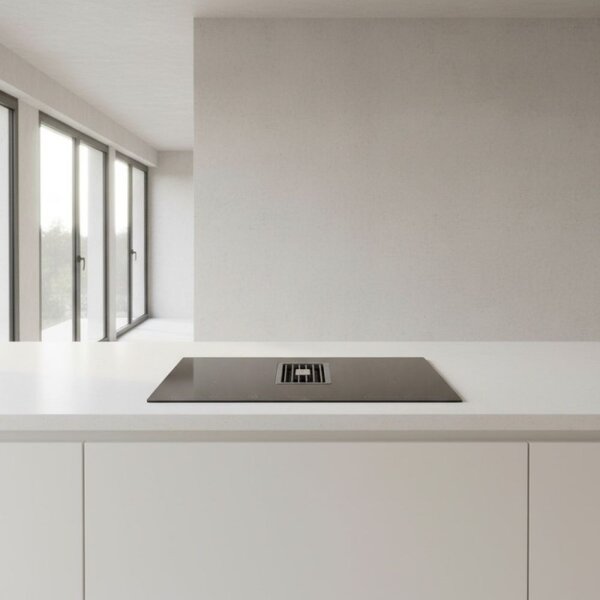 Faber Piano Cottura a Induzione con Cappa Integrata 4 Fuochi Larghezza 83 cm Classe A+++ colore Nero - NG A830 Maestro BK Glass