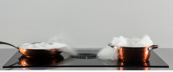 Samet Piano Cottura a Induzione con Cappa Integrata 4 Fuochi Larghezza 87 cm in Acciaio Inox - PCIC870I