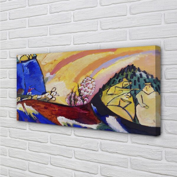Quadro su tela Abstrazione artistica paesaggistica country 100x50 cm