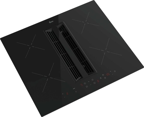 Hoover Piano Cottura a Induzione con Cappa Integrata Aspirante 4 Fuochi Larghezza 60 cm in Vetroceramica colore Nero - HIH6ICE H-Hob 550