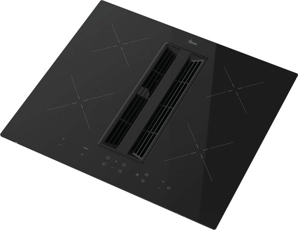Hoover Piano Cottura a Induzione con Cappa Integrata Aspirante 4 Fuochi Larghezza 60 cm in Vetroceramica colore Nero - HIH6ICE H-Hob 550