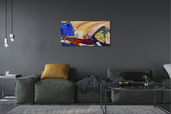 Quadro su tela Abstrazione artistica paesaggistica country 100x50 cm