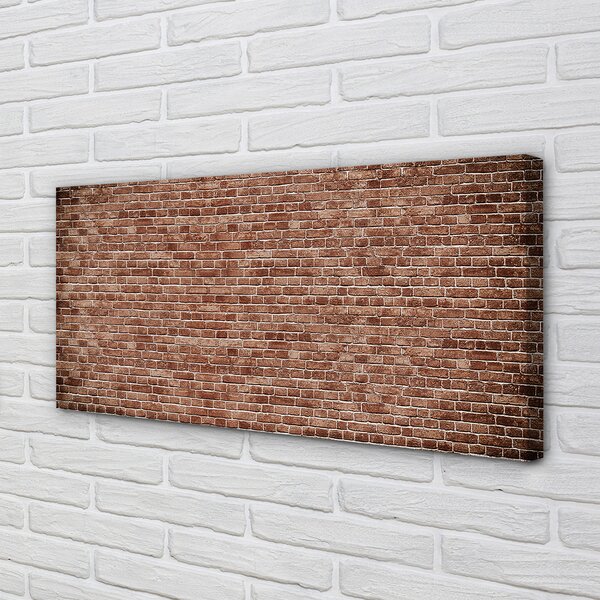 Quadro su tela Vintage muro di mattoni 100x50 cm
