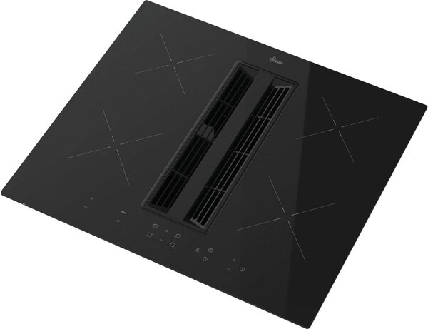 Hoover Piano Cottura a Induzione con Cappa Integrata Filtrante 4 Fuochi Larghezza 59 cm colore Nero - HIH6ICF H-HOB 550