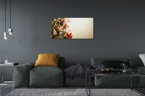 Quadro su tela Rami regati di pan di zenzero 100x50 cm