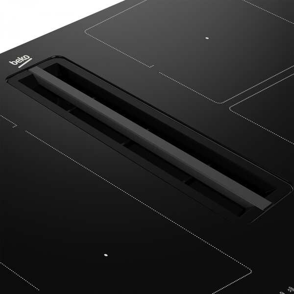 Beko Piano Cottura a Induzione con Cappa Integrata Aspirante/Filtrante 4 Fuochi Larghezza 82 cm in Vetro colore Nero - HIXI 84700 UF