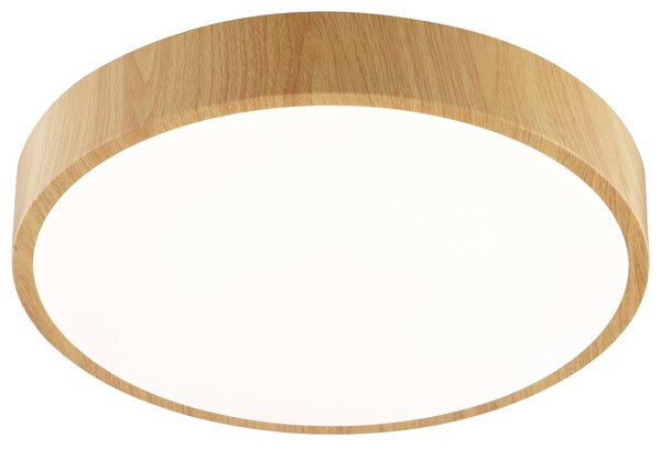 Plafoniera a LED BRILLIANT, Ø 33 cm, 18 W, 3000 K, 1800 lm, bianco caldo, IP20, effetto legno