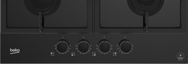 Beko Piano Cottura da Incasso 4 Fuochi a Gas Larghezza 60 cm colore Nero - HILG64325SDX
