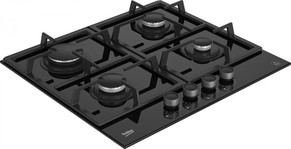 Beko Piano Cottura da Incasso 4 Fuochi a Gas Larghezza 60 cm colore Nero - HILG64325SDX
