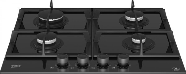 Beko Piano Cottura da Incasso 4 Fuochi a Gas Larghezza 60 cm colore Nero - HILG64325SDX