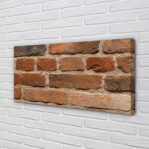 Quadro su tela Pietra del muro di mattoni 100x50 cm