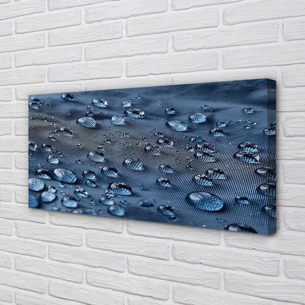 Quadro su tela Fa cadere l'acqua macro 100x50 cm